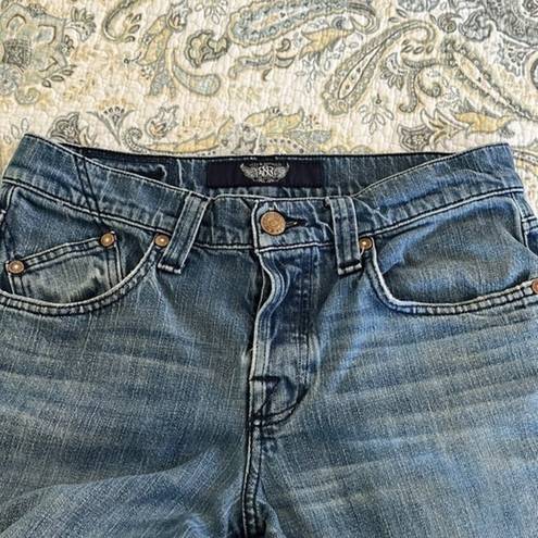 Rock & Republic  Washed Denim Fly Front Boot Cut Mid‎ Rise Jeans Size 32