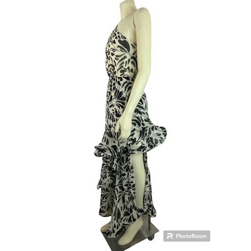 Alexis  Botanical Black & White Dress Size Small