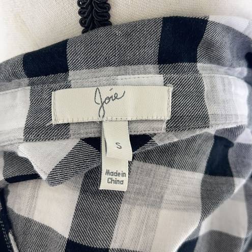 Joie  light weight plaid button down shirt