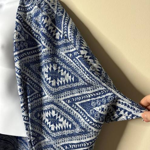 Divided  H&M Blue/White Aztec Cardigan XS