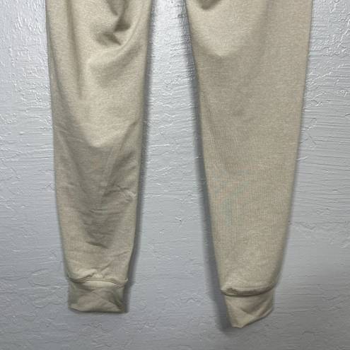 Zyia Women S Beige Heather Jogger Pants Pockets Drawstring Lightweight Athletic