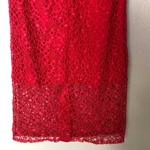 Alexis  NWT Red Lace V Neck Halley Dress XS