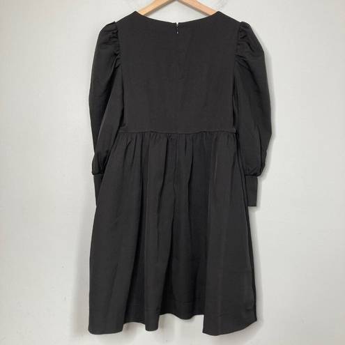Tuckernuck  Pomander Place Andie Dress Black Small Short Puff Sleeves Cocktail