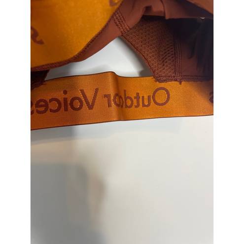 Outdoor Voices  Women's Size XXS Sports Bra Rust Orange Activewear Racerback NWT