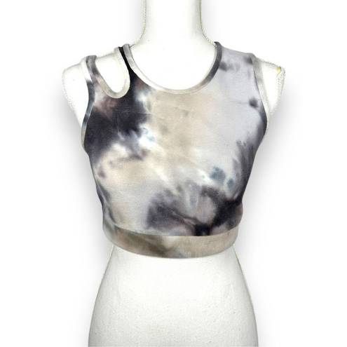 Vintage Havana  Lunar Cloud Tie Dye velour cutout Cropped tank NWT