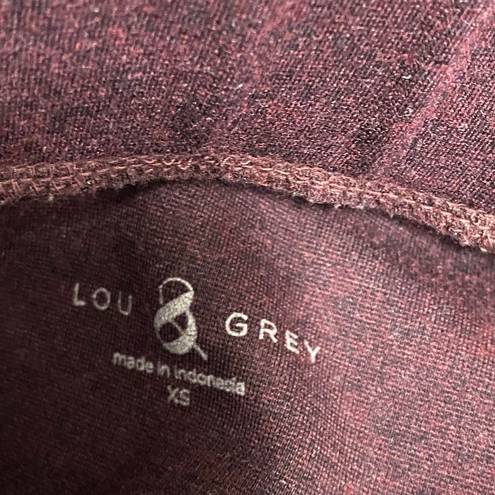 Lou & grey  Burgundy Pull On Stretch Leggings Women's Size Extra Small XS