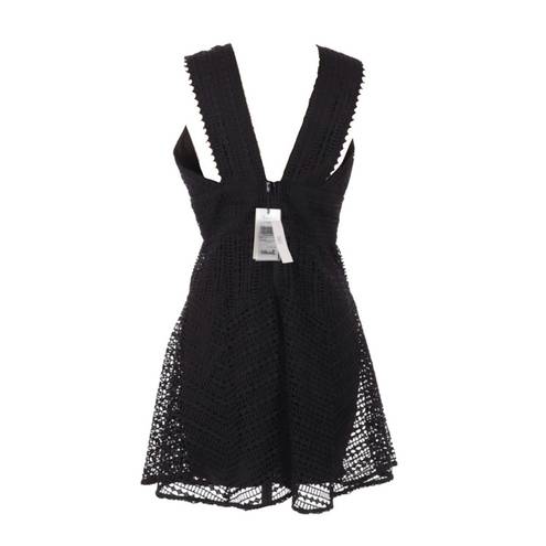 Bardot new  ❤︎︎ Deep Plunge Fit n Flare Lace Cocktail Mini Dress ❤︎︎ Black ❤︎︎ M