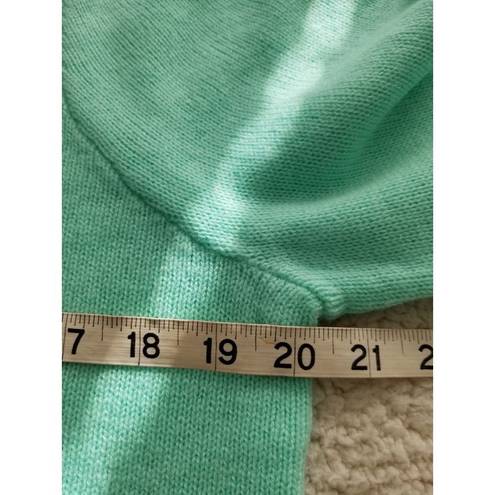 Hill House  Home Cropped Silvia Sweater Ocean Wave Green 100% Merino Wool Size S