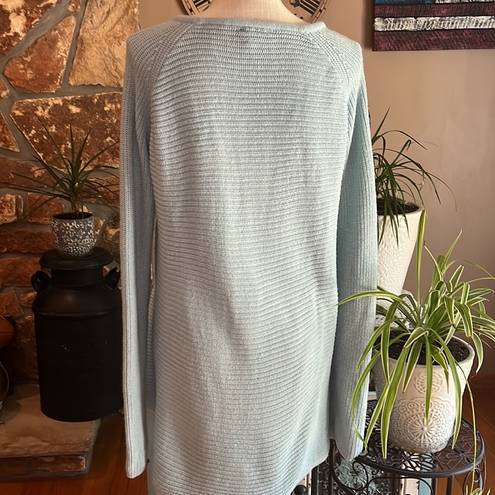 a.n.a  Crewneck Sweater Criss-Cross Sleeve Detail Size XL Light Blue