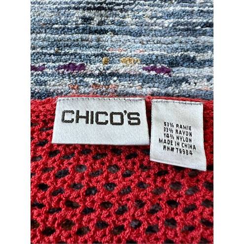 Chico's Chico’s red poncho one size