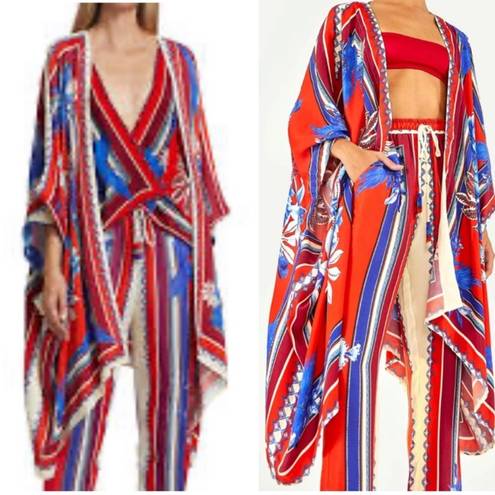 Farm Rio  Macaw Scarf Kimono size XS swim coverup