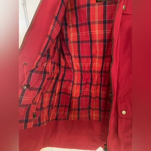 Barbour  Risegate Parka Waterproof Hooded Tartan Lined Coat