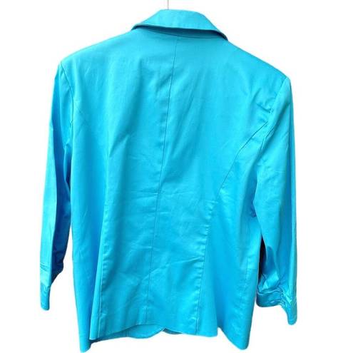 Dress Barn  Women’s size L light teal blue two button front blazer