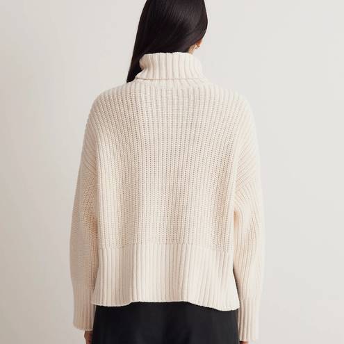 Madewell Wide Rib Turtleneck Knit Sweater Size Small