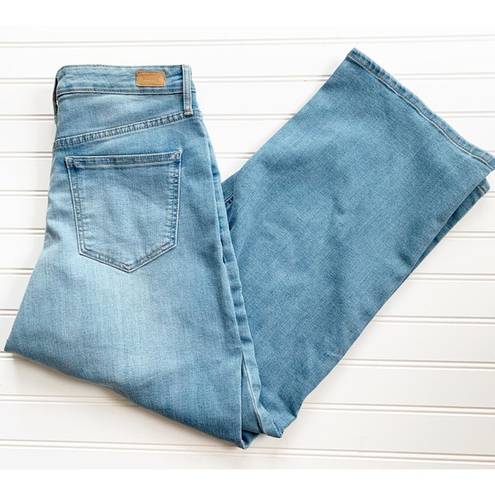 Skinny Girl  Jeans Size 27 / 4 High Rise 5 Button Fly Wide Leg Crop Stretch Jeans