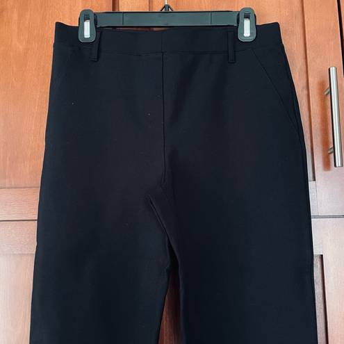 Quince Ultra Stretch Ponte Straight Leg Pant Black Size Medium Petite NEW