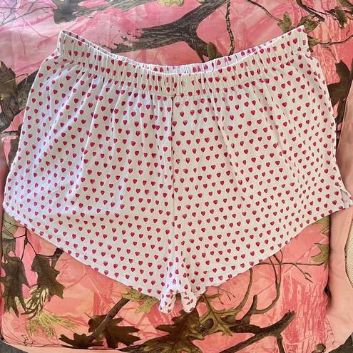 Roller Rabbit heart print pajama shorts