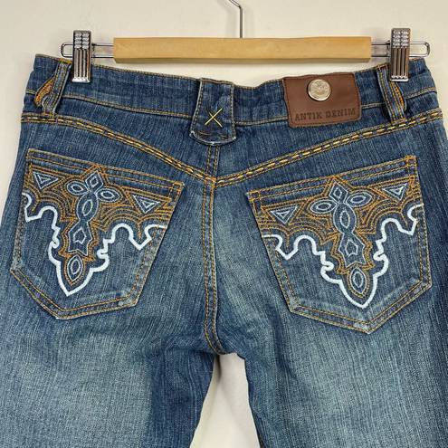 Antik Denim  Y2K western Embroidered Bootcut Boot cut Mid Rise jeans womens 29