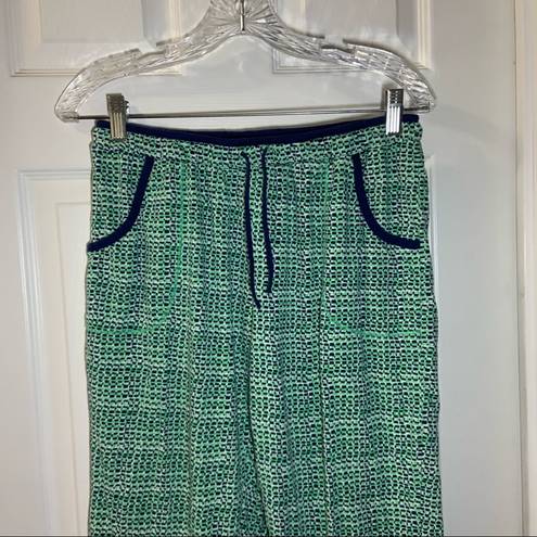 Mixit  Green/Blue Print Cropped Length Lounge Pants M