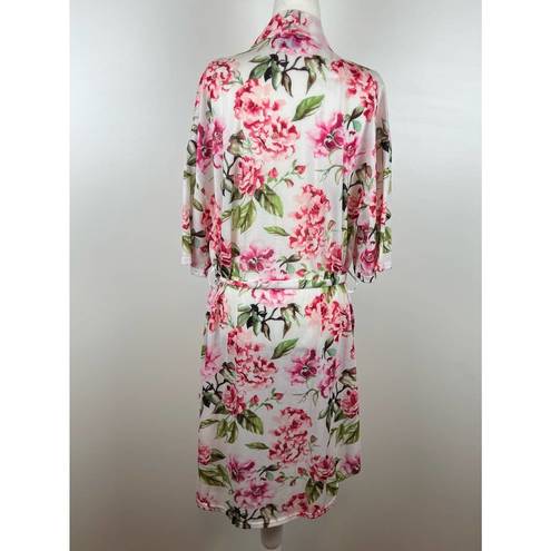 Show Me Your Mumu  Brie Robe Garden of Blooms Pink Floral Lightweight One Size