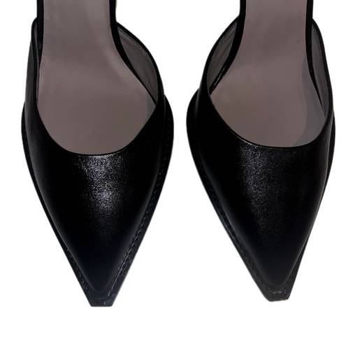 ALL SAINTS • Black Lily Leather Slingback Heel • Size 8