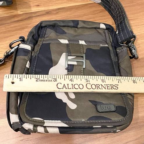 infinity LUG  Can Can Green Camo Nylon RFID Convertible Mini Crossbody Bag