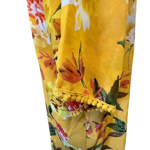 Emory park Emory‎ park yellow flower print swimming cover up size M