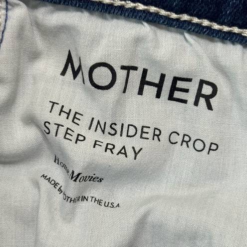 Mother The Insider Crop Step Fray Size 28 Denim Jeans