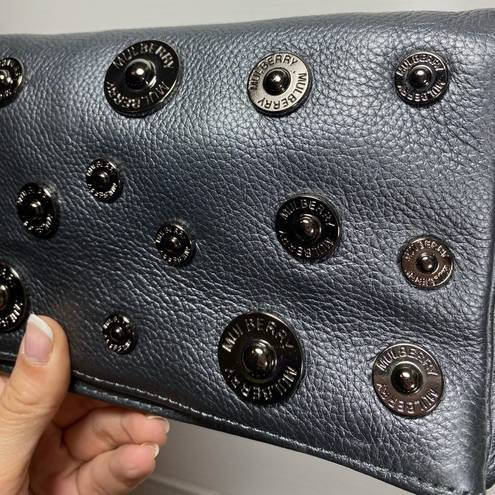 Mulberry  | NWT Studded Darwin Leather Folding Crossbody Clutch Bag