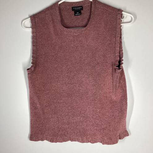 Club Monaco  italian yarn cropped knit Top Pinkish brown