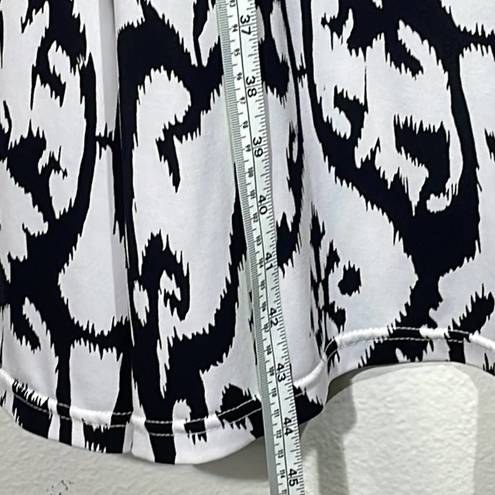 Tracy Evans  Black and White Abstract Print Strapless Dress Size XL