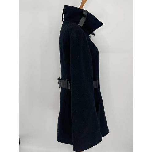 Mackage  Black Wool and Cashmere Peacoat L Large