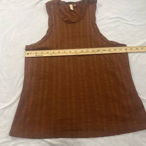 Pilcro Sz XL  Ribbed Tank In Bourbon Anthropologie