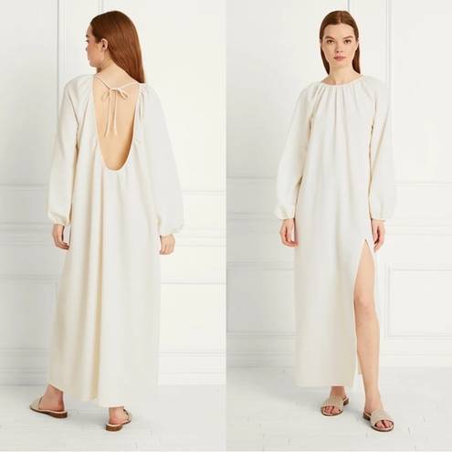 Hill House NWT  The Simone Maxi Dress in Coconut Milk (Offwhite) sZ M