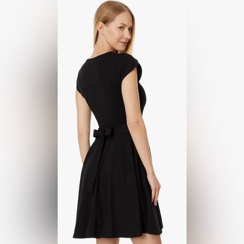 Petal Pact Women's Fit & Flare black  Sleeve Dress