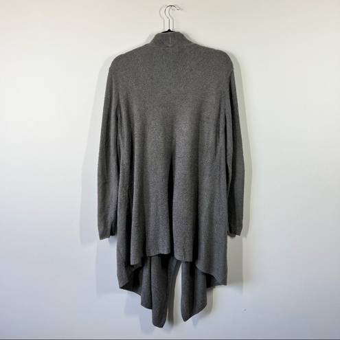 Barefoot Dreams  gray open front cardigan sweater