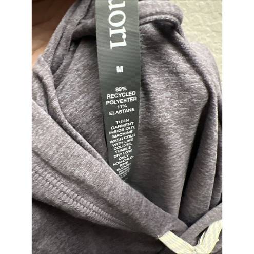 Vuori  Womens Essential Halo Hoodie Pullover Color Sawyer Heather Medium New $96