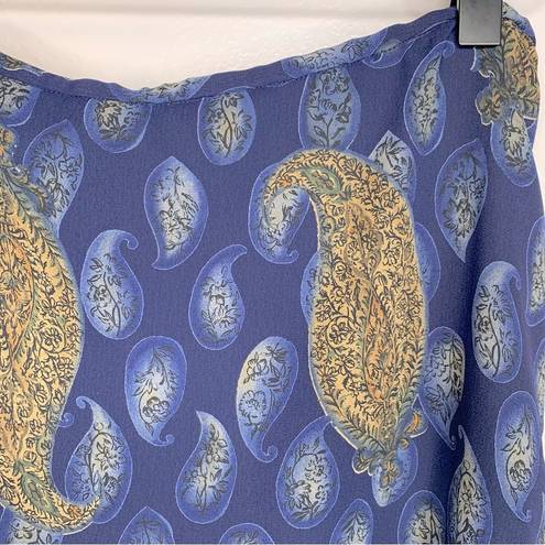 Pendleton  Blue and Gold Paisley Skirt Size 6