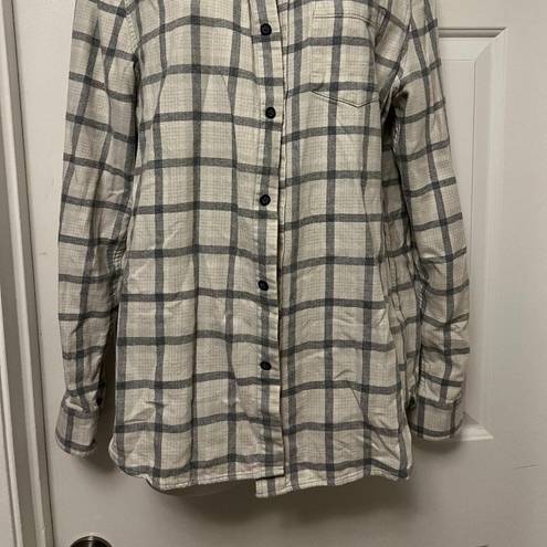 AG Adriano Goldschmied Adriano Goldschmied Grey & White Flannel Style Shirt