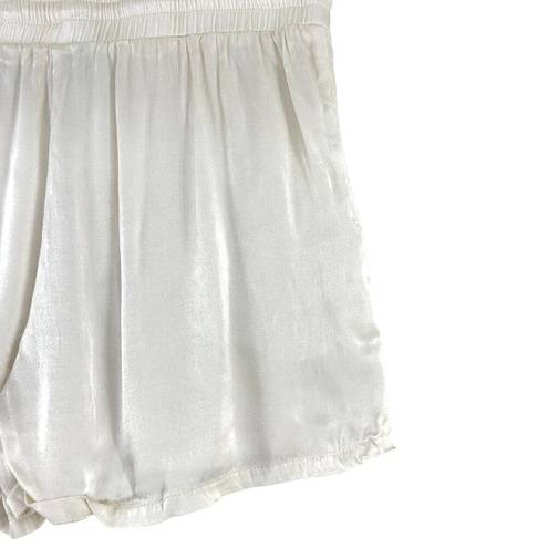 Lounge Blue B Collection Womens Size M  Shorts White Flowy Lightweight