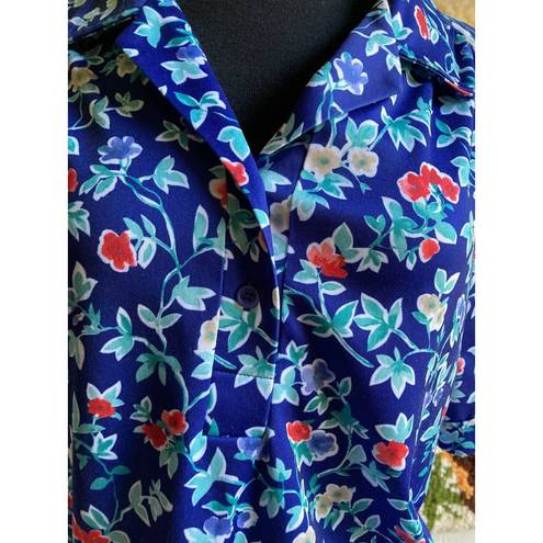 Polo 80's vintage collared floral  shirt