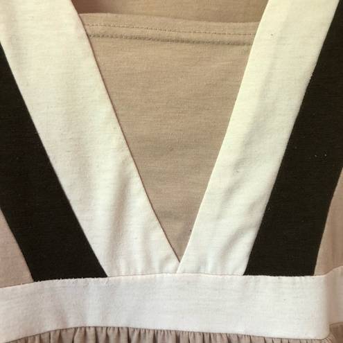 Krass&co VINTAGE Austin Clothing . cap sleeve color block babydoll top size medium