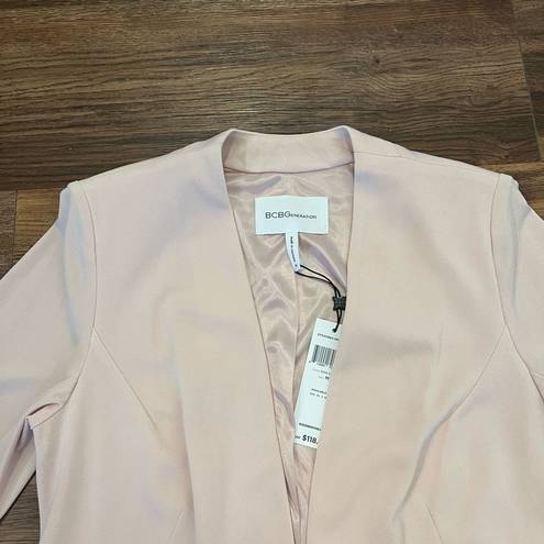 BCBGeneration  Welt Pocket Tuxedo Blazer in Rose Smoke