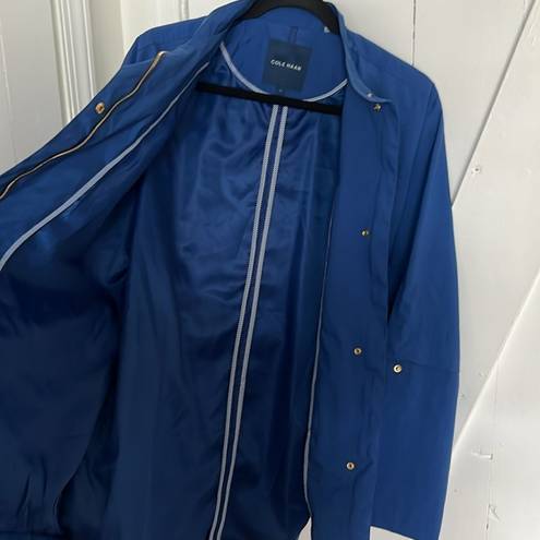 Cole Haan  Blue Raincoat Jacket Size L