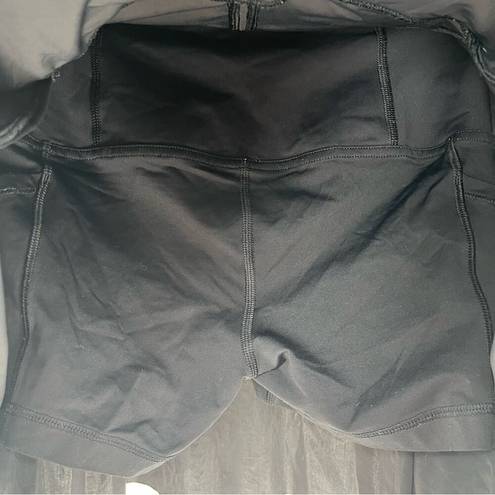 Lululemon  Black Lost in Pace Athletic Skirt Skort Pickleball Tennis Size 2 Tall