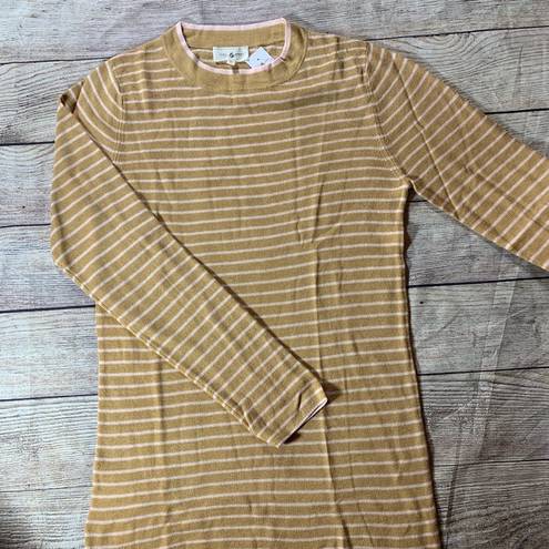 Lou & grey  striped cozy sweater camel pink size XL