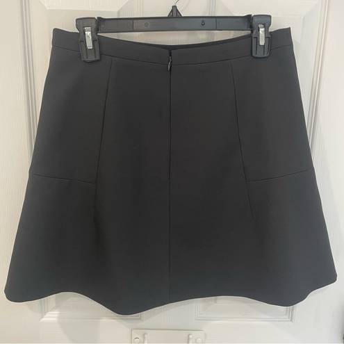 J.Crew  Black Flared Mini Skirt Women’s Size 6