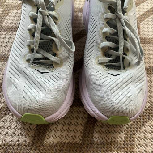 Hoka Rincon 3 Pastel Blue & Purple Comfortable Running Sneakers Size 6.5B