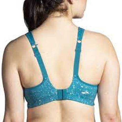 Brooks  Running Drive Convertible Run Bra Size 32 D Lagoon Speckle Print NWT NEW