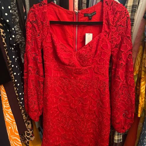 GUESS - Women's Dakota Flame Red Dress ~ NWT ~ Sz 0